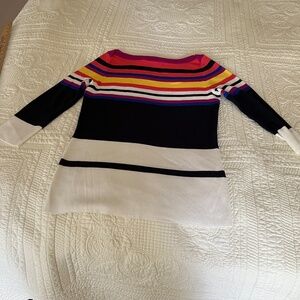 Boston Proper - 3/4 sleeve - pullover lightweight sweater - Rayon and polyester